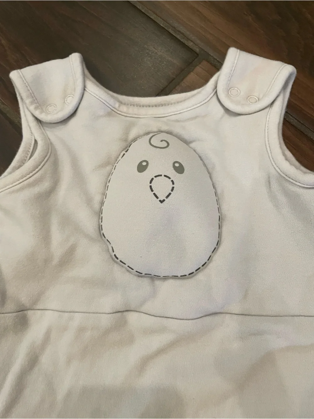 Nested Bean Gray Weighted Sleep Sack SZ M 6-12 Months